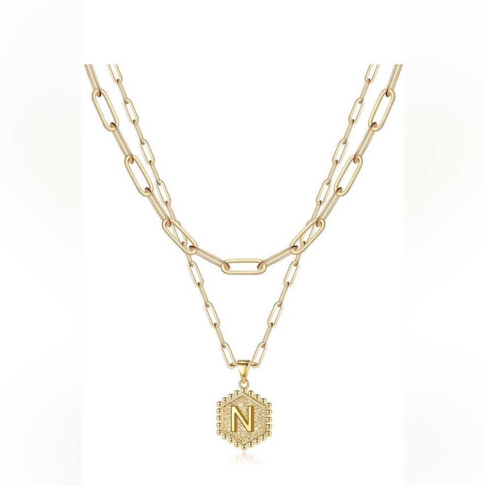 Dainty Golden N Necklace